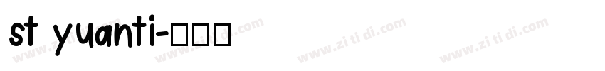 st yuanti字体转换